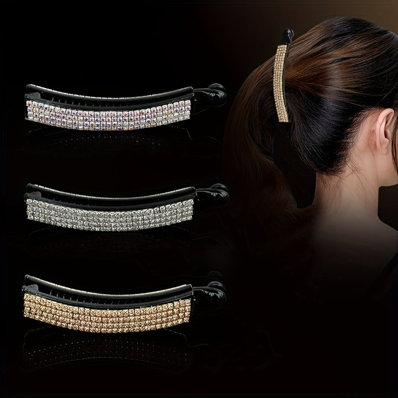 Chinese Style Rhinestone Ponytail Hair Clip