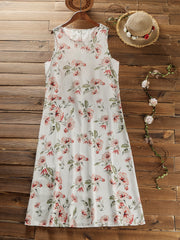  Women's Floral Tank Dress & Cardigan Set