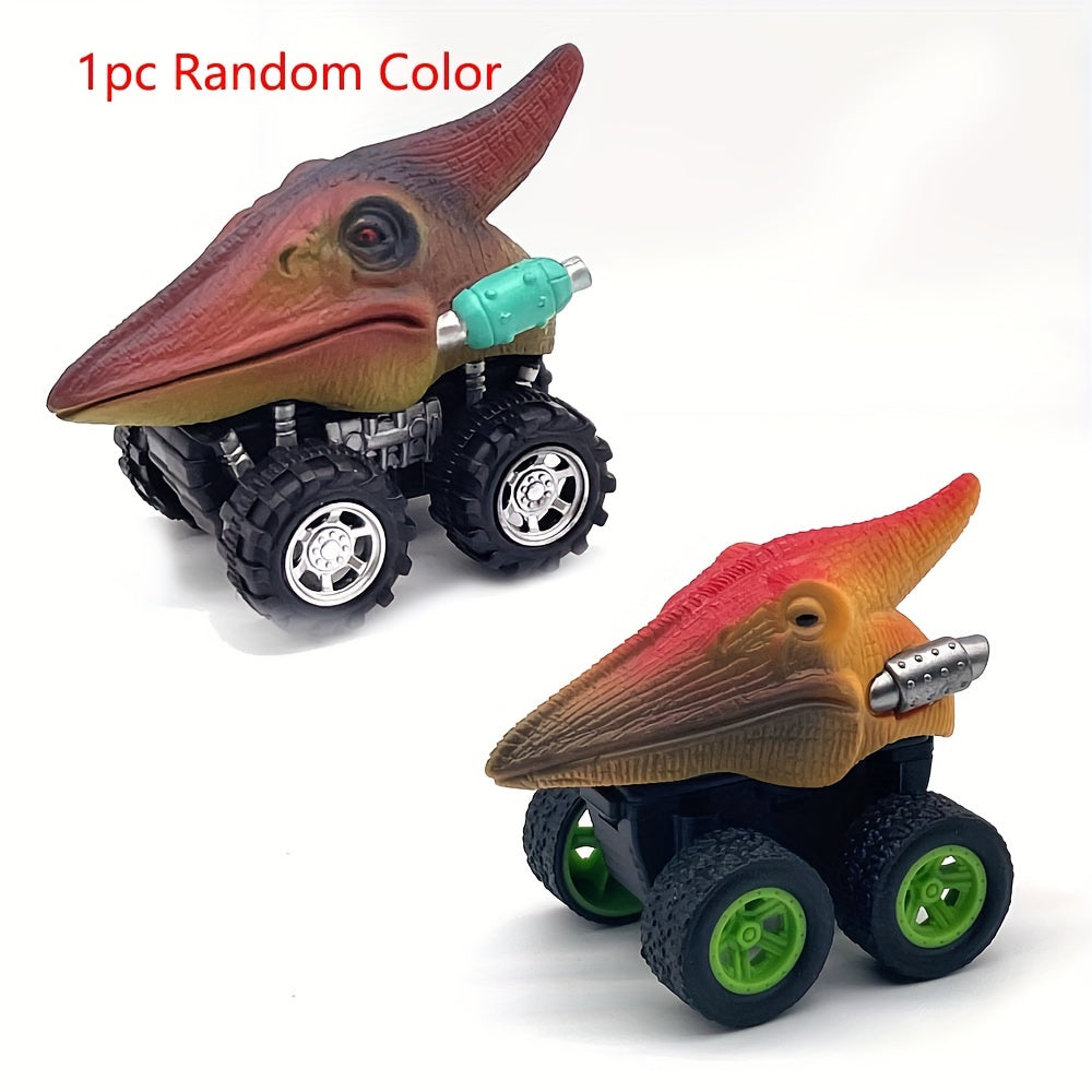 Dino Toy Pull Back Cars Mini Monster Truck Big Tires