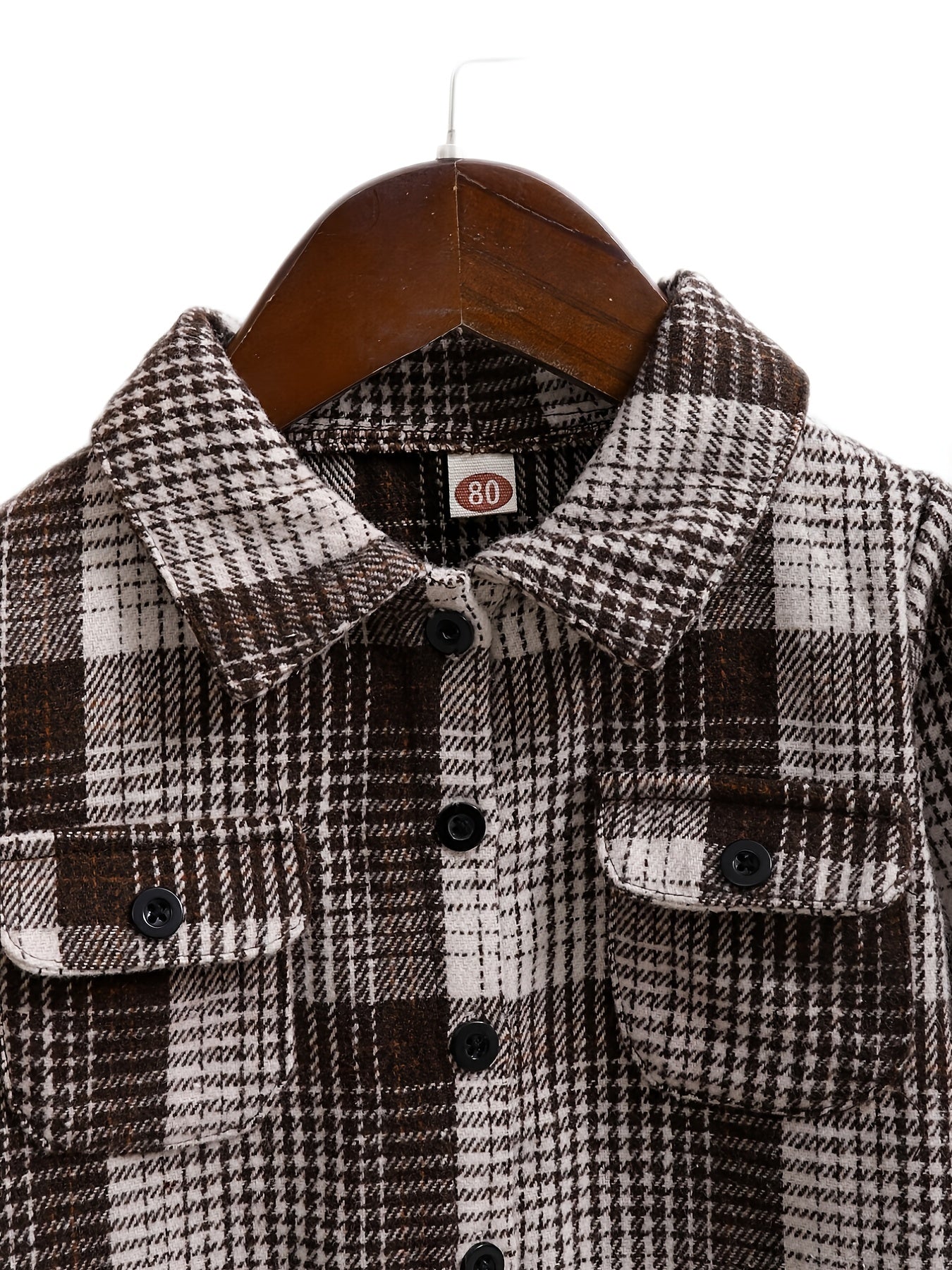 Toddler Plaid Flannel Shirt Long Sleeve Casual Fall Winter Coat Top