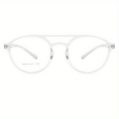 Unisex Round Anti Blue Light Computer Glasses + Case