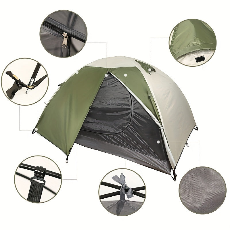 Double layer Windproof Camping Tent for Mountaineering