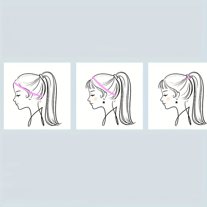 Elastic Non slip Silicone Head Bundle Sports Hair Band Women's Hair Accessories