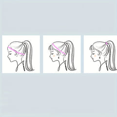 Elastic Non slip Silicone Head Bundle Sports Hair Band Women's Hair Accessories