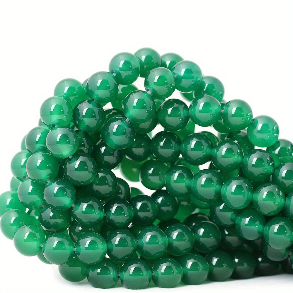 Natural Agate Gemstone Round Loose Beads DIY Jewelry Making