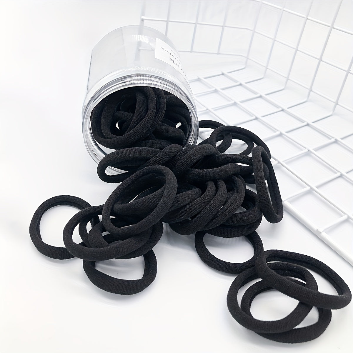 50pcs Elastic Hair Tie Candy Hair Ring Ponytail Holder Hair Accessories