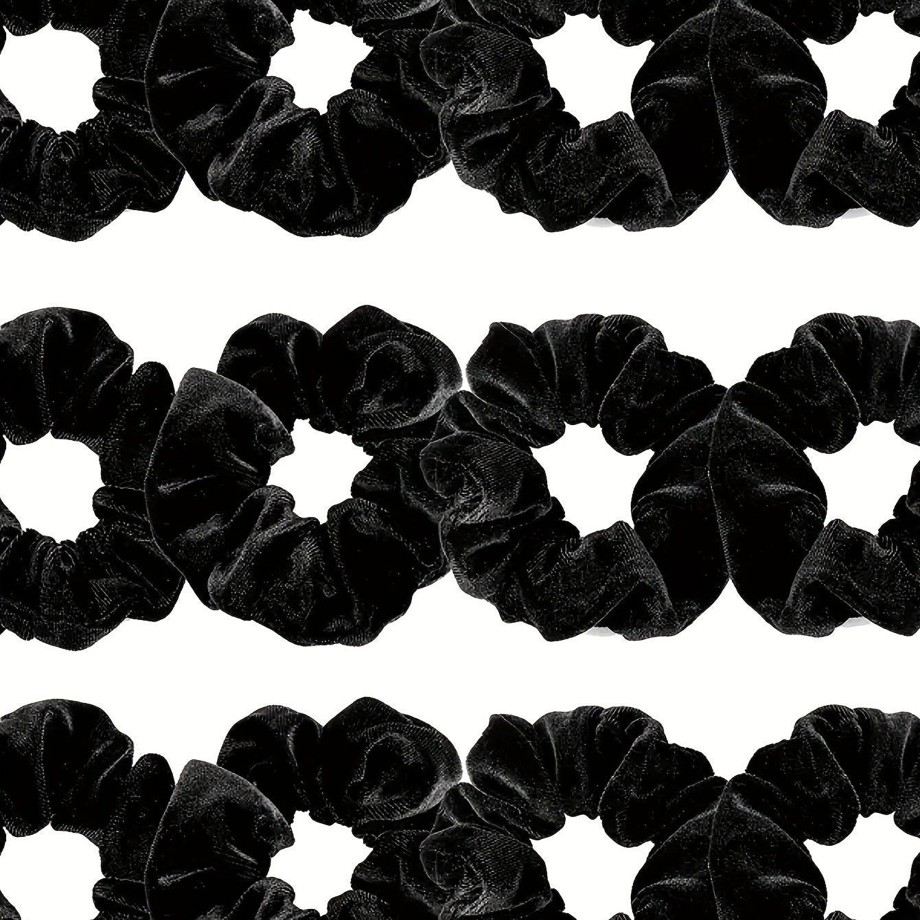 12pcs Velvet Scrunchies Hair Tie Elastic Ponytail Holder Hair Ring