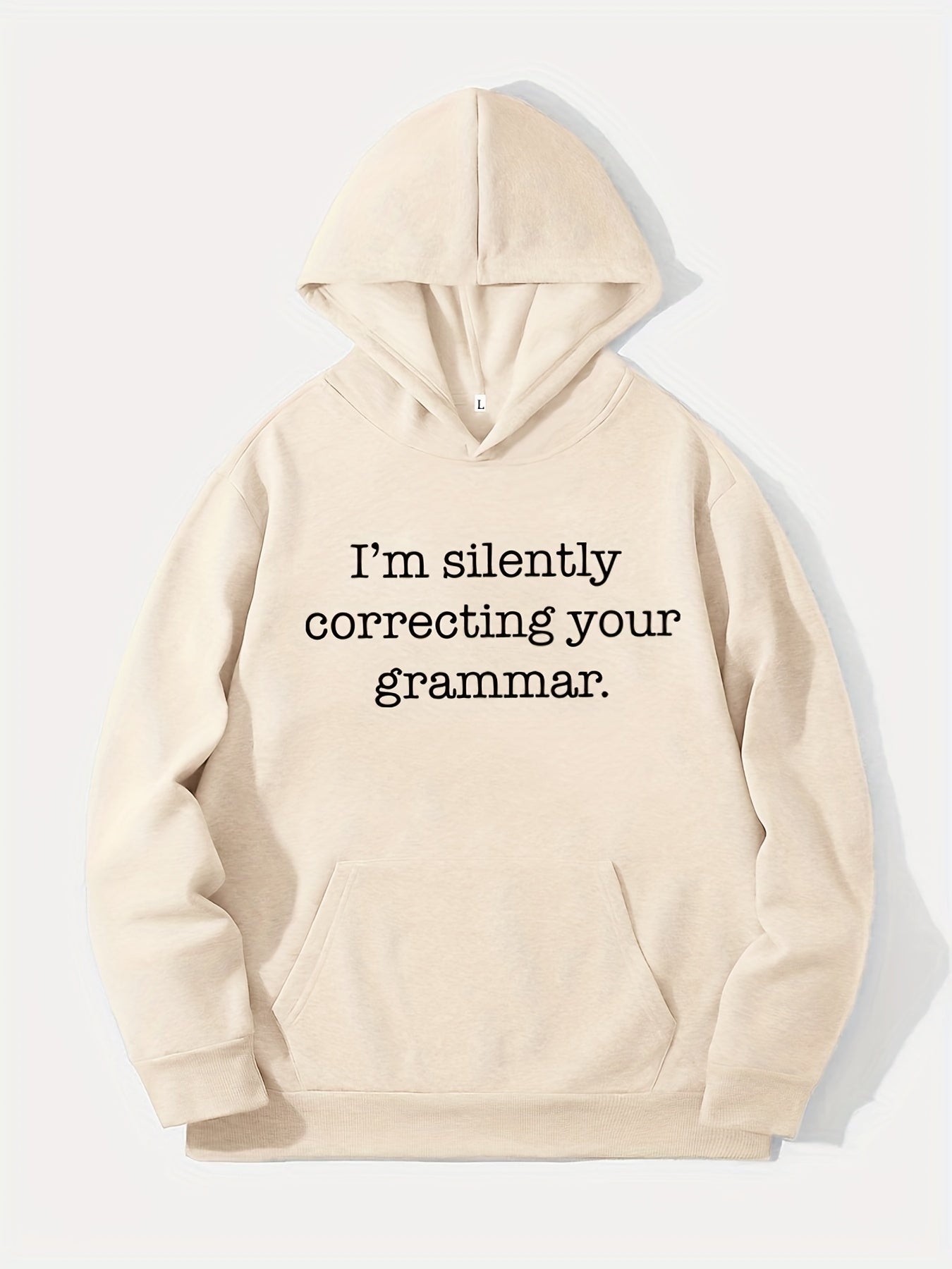 Funny Slogan Print Hoodie for Men