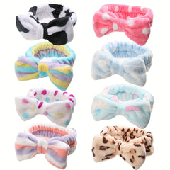 Bowknot Headband High Elasticity Hair Accessories for Spa Makeup