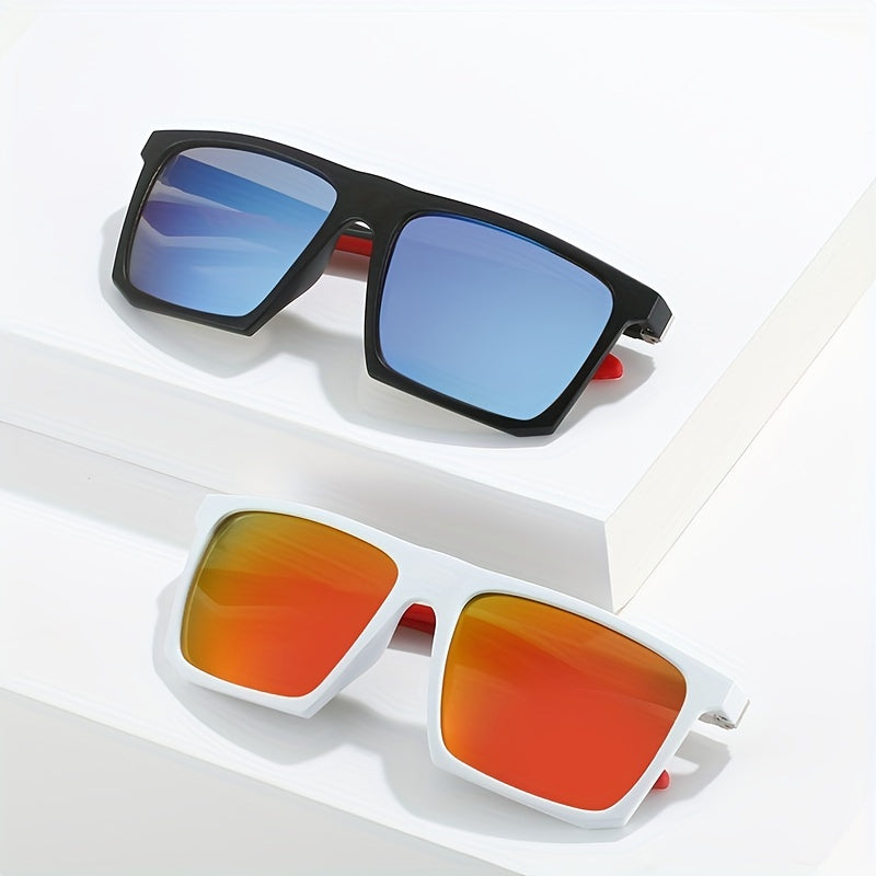 Men's Square Sunglasses UV400 Protection for Cycling
