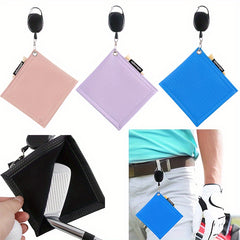 Golf Towel with Hook for Easy Carrying and Ball Cleaning
