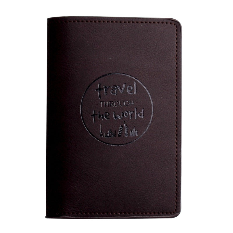 Men's Multifunctional PU Passport Bag Driver's Leather Case Holder