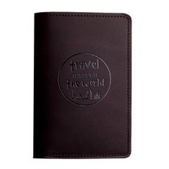 Men's Multifunctional PU Passport Bag Driver's Leather Case Holder