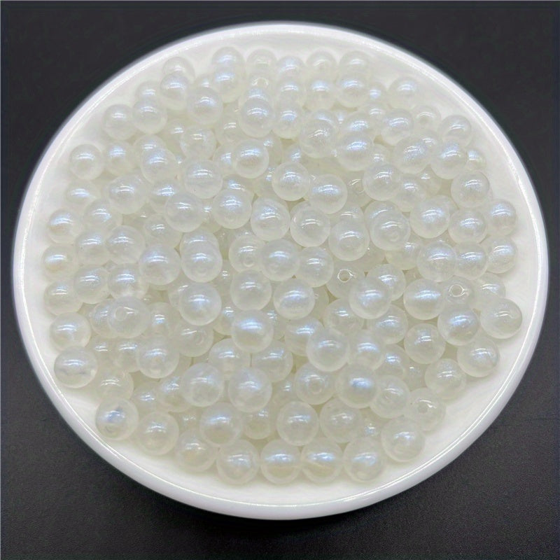 100 Pcs Round Shape Acrylic Spacer Beads for Jewelry Making DIY