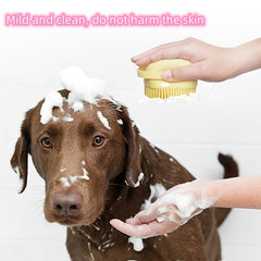 Silicone Pet Hair Comb & Scalp Massager for Dogs - Tangle Removal & Skin Health