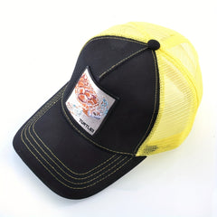 Turtle Embroidered Baseball Cap Adjustable Mesh Trucker Hat Unisex