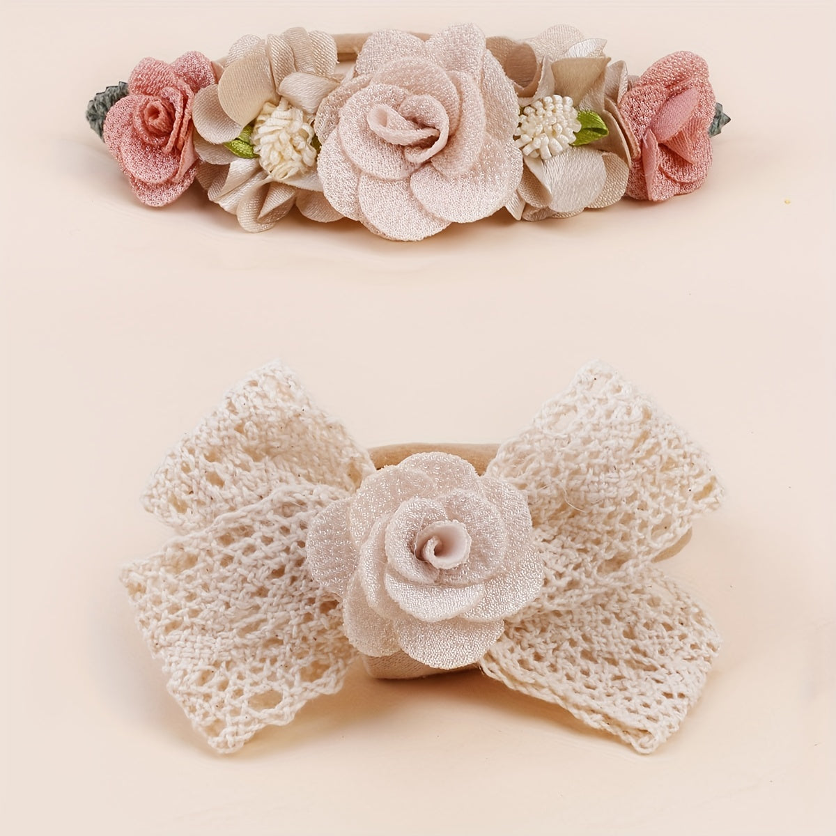 2 Pcs Baby Headbands Hairbands Elastics Hair Accessories For Baby Girls Newborn