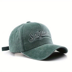 Candy Baseball Cap Washed Distressed Embroidery Cotton Sports Hat