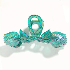 Tulip Hair Claw Banana Clip Flower Charm Hair Accessory