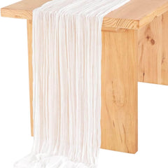 Polyester Pleated Tablecloth Green Gauze Tablecover