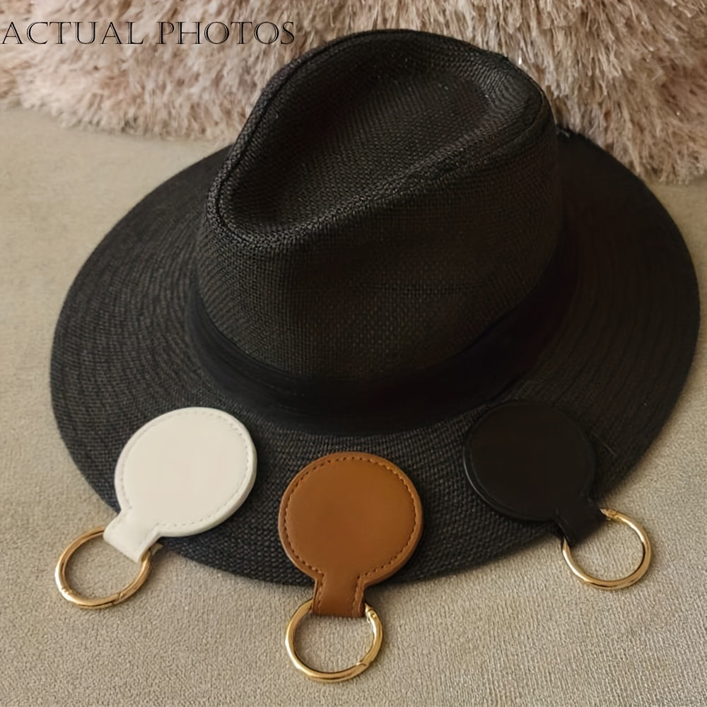 Magnetic Hat Clip Bag Holder PU Leather Hat Keeper