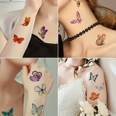 Luminous Tattoo Stickers Set for Children Princess Unicorn Butterfly