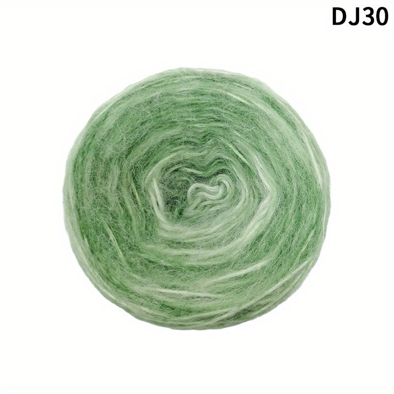 Gradient Rainbow Yarn Acrylic Polyester Soft Scarf Sweat