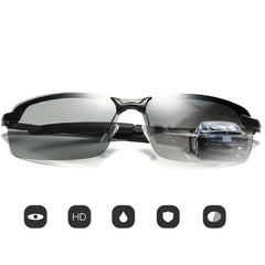 Men's Polarized Driving Sunglasses Dual use PC Glasses