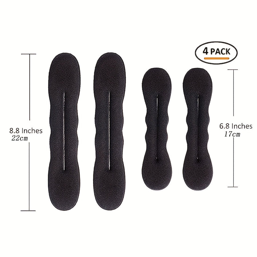 4pcs Bun Maker Hair Styling Tools Girls Hair Accessories