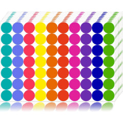 350pcs Colored Dot Stickers Round Coding Labels Circle Dots Labels Stickers