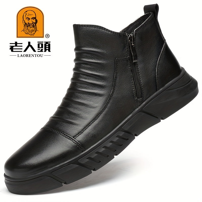 LAORENTOU Men's Snow Boots Warm Comfortable Wear resistant Non Slip