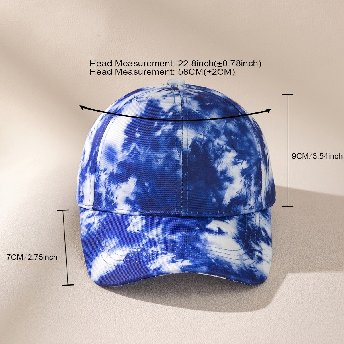 Tie Dye Couple Baseball Cap Men's Personality Cap