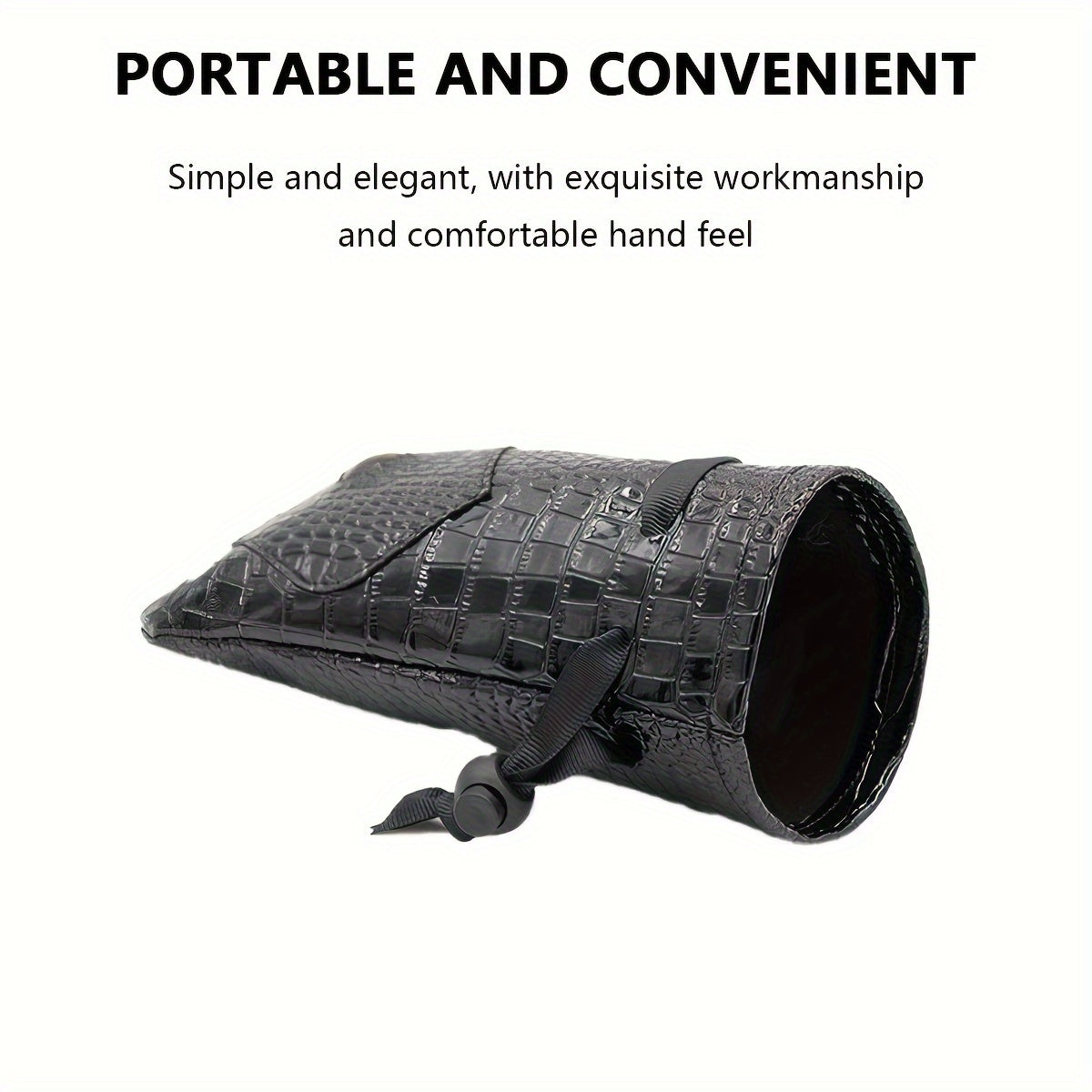 Crocodile Pattern Drawstring Dice Pouch Coin Storage Bag