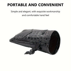 Crocodile Pattern Drawstring Dice Pouch Coin Storage Bag