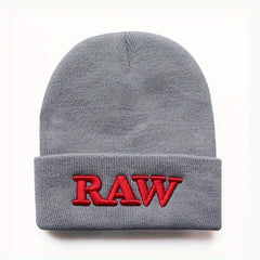 RAW Embroidered Beanie Hat