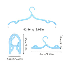 8 Pcs Foldable Travel Hangers Portable Clothes Drying Rack