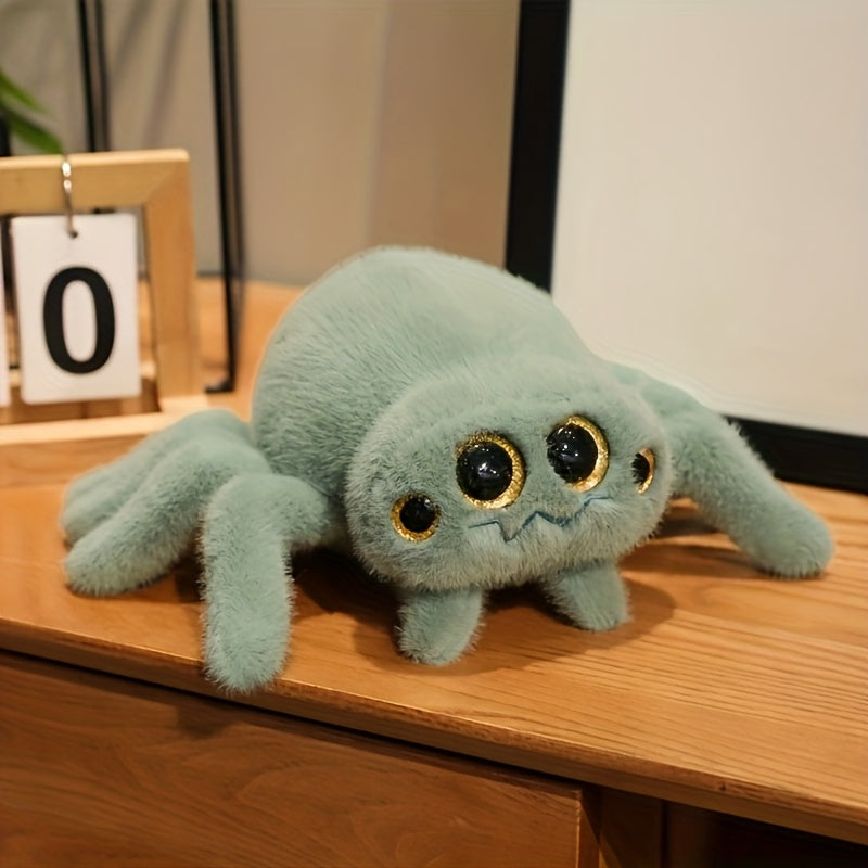Halloween Spider Plush Toy Soft Gray & Striped Boys & Girls Party