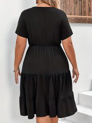  Casual Short Sleeve Smock Dress