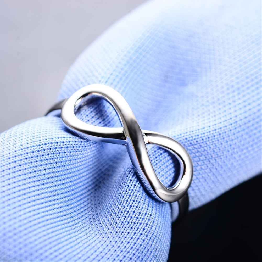 925 Sterling Silver Infinity Romantic Ring For Women Anniversary Gift