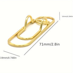 Metal Love Pen Holder Portable Fixed Pen Buckle Heart Shaped Bookmark