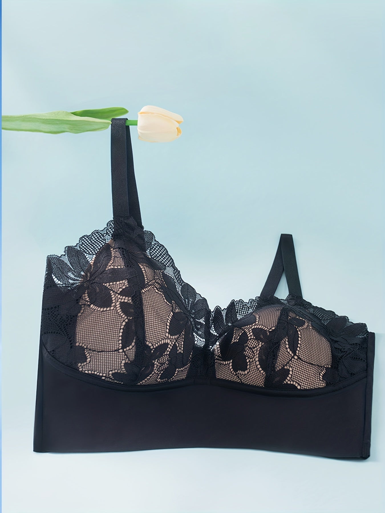 Lace Wireless Push Up Bra Breathable & Comfy Lingerie