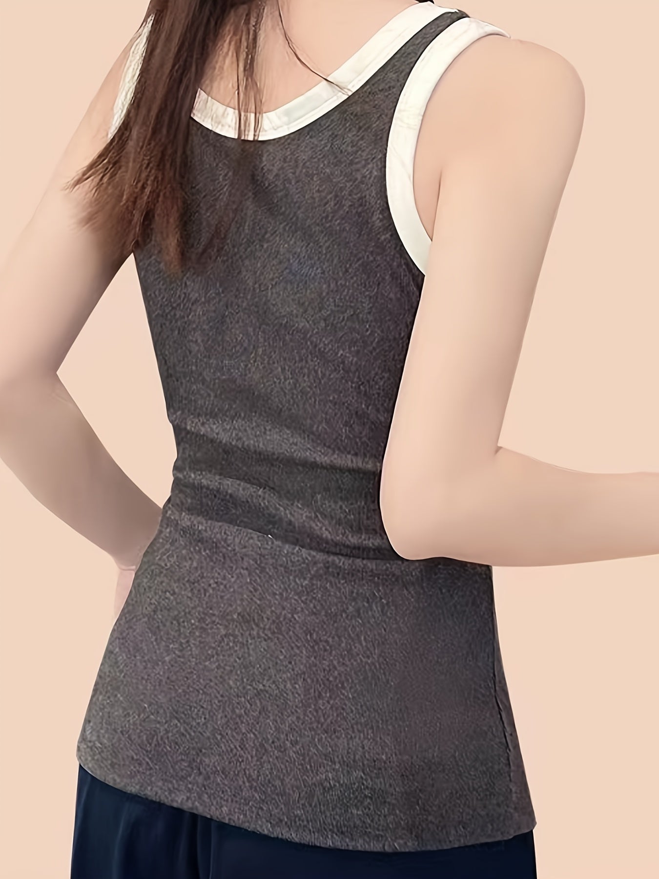 Letter Print Thermal Tank Top Women's Lingerie