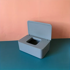 Desktop Wet Tissue Box Household Plastic Dust proof With Lid, Home Office Decor