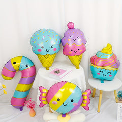5pcs Dessert Ice Cream Balloons Donut Candy Theme Party Supplies