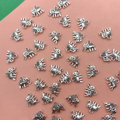 15pcs Elephant Pendant Charm for DIY Bracelets Necklaces Earrings
