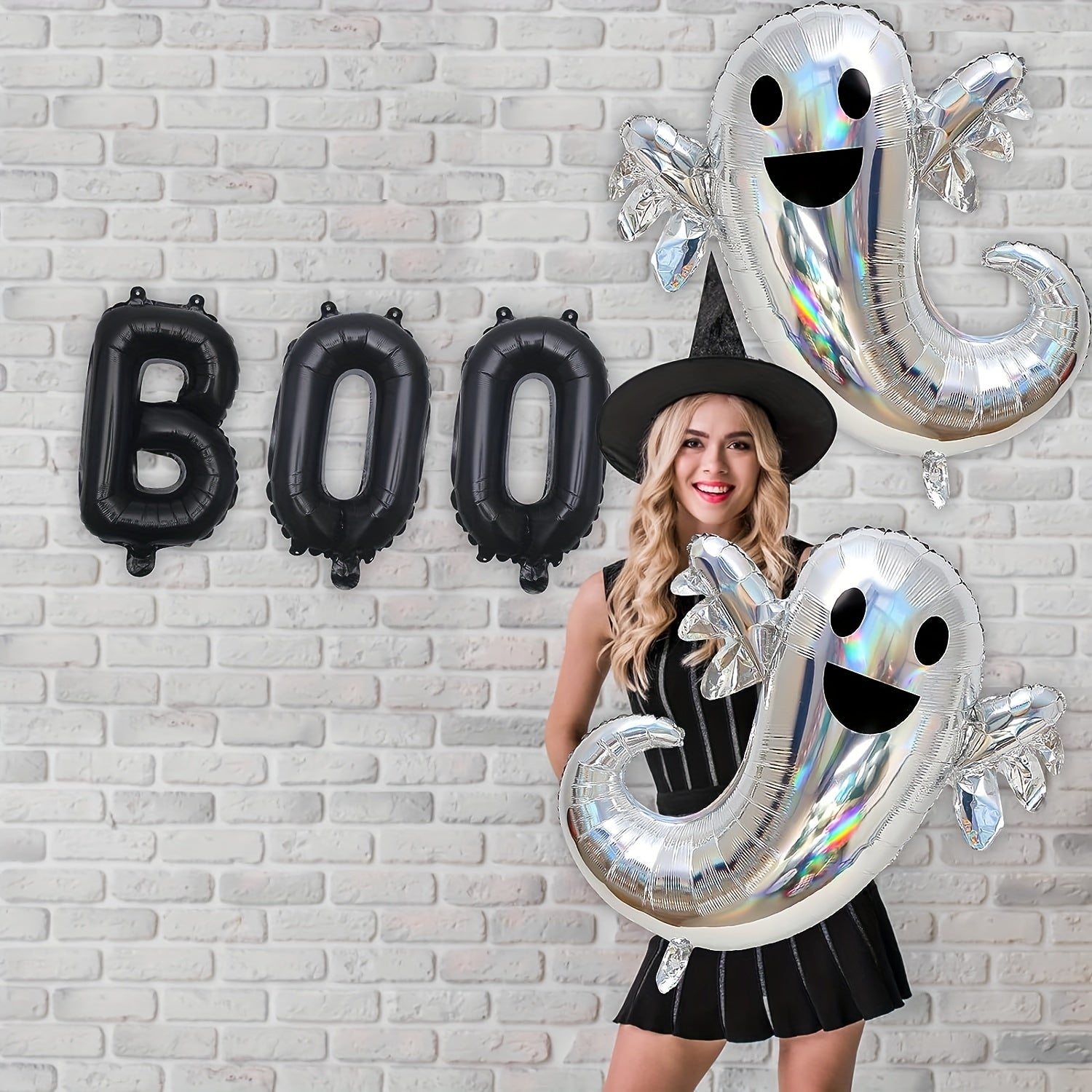 88 x 83 cm Foil Ghost Balloons Halloween Party Decorations