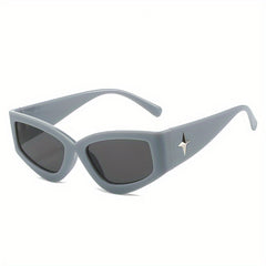 Y2K Cat Eye Sunglasses Star Decor Anti Glare Glasses UV400