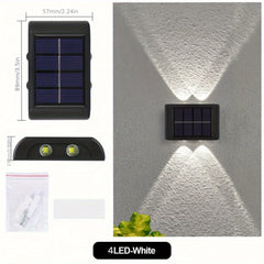 2pcs Solar Up & Down Wall Lights - Brighten Your Outdoor Space