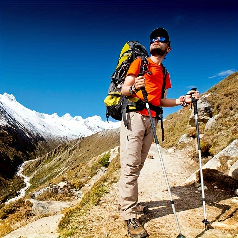 Shock Absorbing T handle Trekking Poles