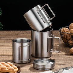 Portable Stainless Steel Water Cup - 200ml/300ml/400ml